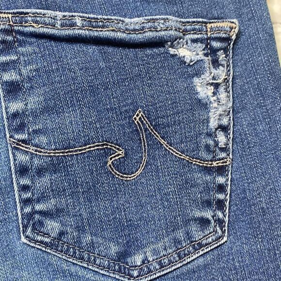 Adriano Goldschmied The Legging Ankle Super Skinny Distressed Jeans 27 - Picture 12 of 16